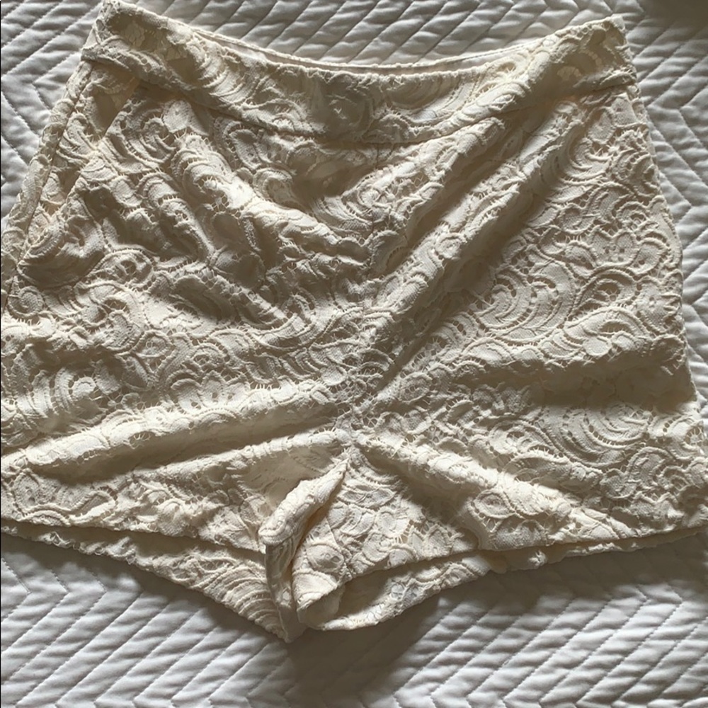 Express lace shorts